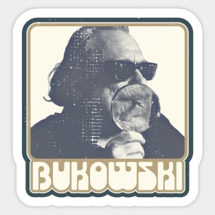 Charles Bukowski ))(( Poet and Novelist Fan Design Sticker